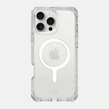 iPhone 16 Pro Max Itskins Hybrid Clear Magsafe Cover - Transparent - Tashqila iPhone 16 Pro Max Itskins Hybrid Clear Magsafe Cover - Transparent - Tashqila
